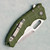 Heretic Knives Martyr Button Lock Manual Tanto OD Green Polymer Handles Stonewash Blade H057-2A-GRN
