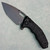 Heretic Knives Martyr Button Lock Manual Tanto Black Polymer Handles Black Blade H057-4A-T