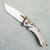 Microtech Marfione Select Amphibian Mini RAM-LOK S/E Stonewash Fluted Titanium Stonewash Standard Flamed Titanium Accent 137MRL-10FLMS4