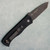 Pro-Tech Emerson CQC7 Auto Tanto Black Engraved Logo Handle DLC Blade E7T03 (Consignment) Clip Side