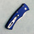 Pro-Tech Duke Auto Custom 004 Navy Blue Aluminum Engraved Handles Mike Irie Mirror Polished Blade 2025DUKECUSTOM004 (Consignment)
