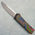 Chaves Knives Dissident OTF 80's Camo Carbon/Aluminum Handles 2-Tone Stonewash/Satin Flats Drop Point Blade