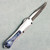 Heretic Knives Custom Manticore S Bowie Stainless Steel Handle w/ Mother of Pearl Inlays Baker Forge Double Shim Damascus Blade (Pre-owned) Clip Side