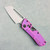 Winterblade Factor B4 M-Lock Purple Textured Titanium Handle w/ Black/MokuTi Accents Stonewash MagnaCut Blade (Consignment)