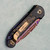 Microtech Marfione Select LUDT S/E Gen III Hefted Alloy w/ Protech Composites Livewire Carbon Fiber Inlays Blued Baker Forge Coppermai Damascus Blade Bronze Hardware Purple Haze Accent 1135-16MS3 (Consignment) Clip Side