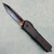 Marfione Custom Combat Troodon D/E Hefted Black Alloy Handle Hot Blued Vegas Forge Reptilian Damascus Blade Matching Damascus Clip DLC Ringed Hardware (Consignment)