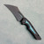 Arcane Design X Brian Brown The Vult Liner Lock Black Titanium Handle w/ Topo Teal Titanium Inlays Black M390 Blade (Consignment)