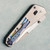 Vulcan Knives Titanium MagnaCut Wharncliffe Folder Crossbar Lock Satin Magnacut Blade (Consignment) Clip Side