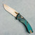 Microtech Marfione Select Amphibian Mini RAM-LOK S/E Antique Green Fluted Titanium Bronze Standard Bronze Titanium Accent 137MRL-13FLMS1