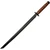 Rite Edge Combat Sword Stacked Leather Handle Black Blade 926969