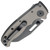 Demko AD-20.5 Stealth Shark Lock Shark Foot Artillery Gray Aluminum Handle DLC 20CV Blade Clip Side
