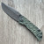 McNees Knives PM MAC 2 3.5 Gen 2 Atomic Green/Bronze Rocked Titanium Handle Matte Stonewash Drop Point Magnacut Blade