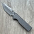 Chaves Knives Redencion N.T.A.K. Integral Frame Lock Tanto Stonewash Titanium Handle w/ Radiation Magnetic Inlay Stonewash M390 Blade