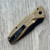 Pro-Tech Spartan Blades Pallas Auto Weave Textured AlBronze Handle DLC MagnaCut Blade 2026PALLASCUSTOM006 Clip Side