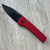 Pro-Tech Chaves Scapegoat Compact Red Carbide Textured Handles DLC MagnaMax Blade BSW26.SCAPEGOAT.2