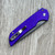 Pro-Tech Mordax Button Lock Flipper Nexus Textured Purple Handle Stonewash MagnaCut Blade BSW26.MORDAX.1 Clip Side