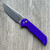 Pro-Tech Mordax Button Lock Flipper Nexus Textured Purple Handle Stonewash MagnaCut Blade BSW26.MORDAX.1