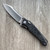 G&G Hawk Talon Hawk Lock w/Toggle Detent Brightwashed Titanium Handle w/ Honeycomb Spectral Carbon Fiber Inlays Brightwash Blade