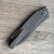 G&G Hawk Talon Auto Darkwashed Titanium Handle w/ Honeycomb Titanium Inlays Darkwashed Blade Clip Side