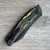 G&G Hawk Talon Auto DLC Titanium Handle w/ Toxic Storm Crosscut Inlays DLC Blade Clip Side