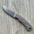 Three Rivers Manufacturing TRM Tagalong Fixed Blade 80's Camo Carbon Handles Stonewashed Blade