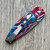 Three Rivers Manufacturing TRM Neutron 2 Liner Lock 3D Star Spangled G10 Handles Stonewashed MagnaCut Blade Clip Side