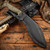RMJ USA Kukri Fixed Blade Dirty Olive G10 Handle Tungsten Cerakote Blade Sheath