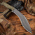 RMJ USA Kukri Fixed Blade Dirty Olive G10 Handle Tungsten Cerakote Blade