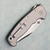 Demko MG AD20 XXX Clip Point Shark Lock Smooth Titanium Handle Stonewash 3V Blade Thumbstud (Consignment) Clip Side