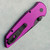 Pro-Tech TR-3 Integrity Button Lock Smooth Purple Handle DLC MagnaCut Blade INT1103-LTDPURPLE Clip Side