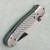 Brandon Vallotton Custom Small Wave Breaker Dual Action Silver Twill Carbon Fiber Handles w/ Steel Bolsters Satin Blade Prototype AE Exclusive Other Side