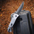 Pro-Tech Brend Classic Auto Diamond Textured Grey Handle DLC MagnaCut Blade CCKSF26.BREND.1 Clip Side
