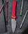 Chaves Pro-Tech Scapegoat Battleworn Red Handles Stonewash MagnaCut Blade Gold PVD Hardware CCKSF26.SCAPEGOATF.1