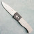Pro-Tech Emerson Auto Spearpoint 2-Tone Blasted/Machined Jigged Titanium Handles Stonewash 20CV Blade