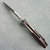 Lucas Emerson Custom MX-200 Liner Lock Black & Red Richlite Handle w/ Titanium Bolsters Satin Blade Spine