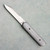 Chuck Gedraitis Custom Ghost Scale Release Switchblade Silver Twill Carbon Fiber Scales w/ Titanium Liners Satin N690 Blade