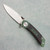 Toadfish TF8071 Liner Lock Jade G10 Handles w/ Carbon Fiber Inlays Satin Blade (Pre-owned)