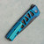 MachineWise Sonora Button Lock Flipper Blue Skeletonized Titanium Integral Handle Aqua Titanium Bolster DLC S90V S Grind Blade Clip Side