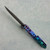 MachineWise Sonora Button Lock Flipper Purple/Aqua Fade Skeletonized Titanium Integral Handle Blue Titanium Bolster DLC S90V S Grind Blade Spine