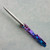 MachineWise Sonora Button Lock Flipper Purple/Blue Fade Skeletonized Titanium Integral Handle Blue Titanium Bolster Stonewash S90V S Grind Blade Spine