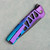 MachineWise Sonora Button Lock Flipper Purple/Blue Fade Skeletonized Titanium Integral Handle Blue Titanium Bolster DLC S90V S Grind Blade Clip Side