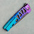 MachineWise Sonora Button Lock Flipper Purple/Teal Fade Skeletonized Titanium Integral Handle Purple Titanium Bolster DLC S90V Blade Clip Side