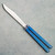 MachineWise Serif Balisong Sky Blue Titanium Texture Handle Stonewashed S35VN Blade