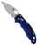 Spyderco Manix 2 Blue Translucent FRN Handle Satin Blade C101PBL2