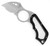 Spyderco SPOT Neck Knife Black Micarta Serrated FB08BMS