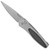 Pro-Tech Newport Silver Handle w/ Carbon Fiber Inlay Stonewash Blade 3410