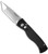 Pro-Tech TR-1.1SW Solid Black w/ Knurl Stonewash Blade
