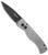 Pro-Tech TR-2.5 Special Grey Handle w/ Knurl Black Blade