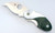 Spyderco Santa Fe Stoneworks Cricket Ying Yang Jade White Pearl Serrated C29SYYJP