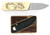 Gerber Touché Whitetail Deer Knife w/ Brass & Wood Belt Buckle 7210